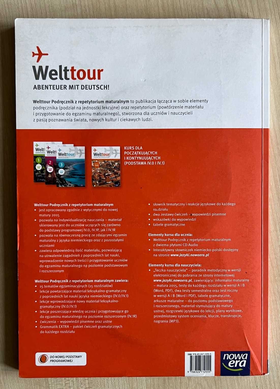 Welttour podręcznik z repetytorium maturalnym - niemiecki