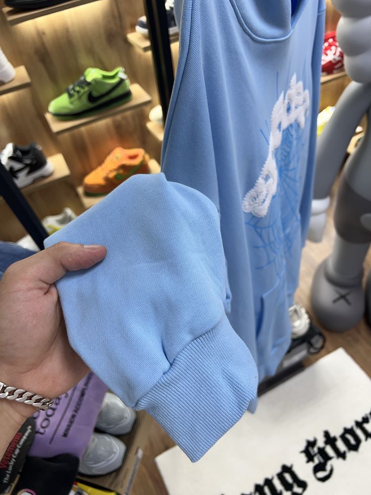 Худі Spider Blue / White Logo