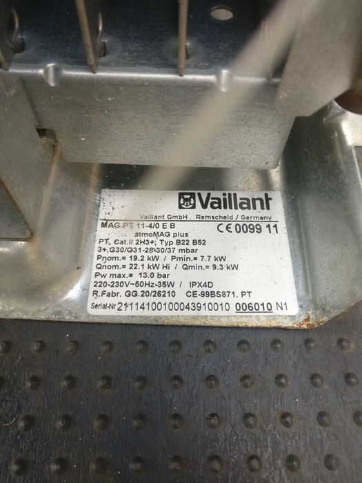 Esquentador marca VAILLANT peças