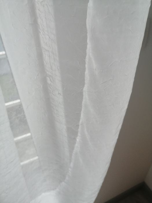 Piękne firany ala dzwony z gipiurą