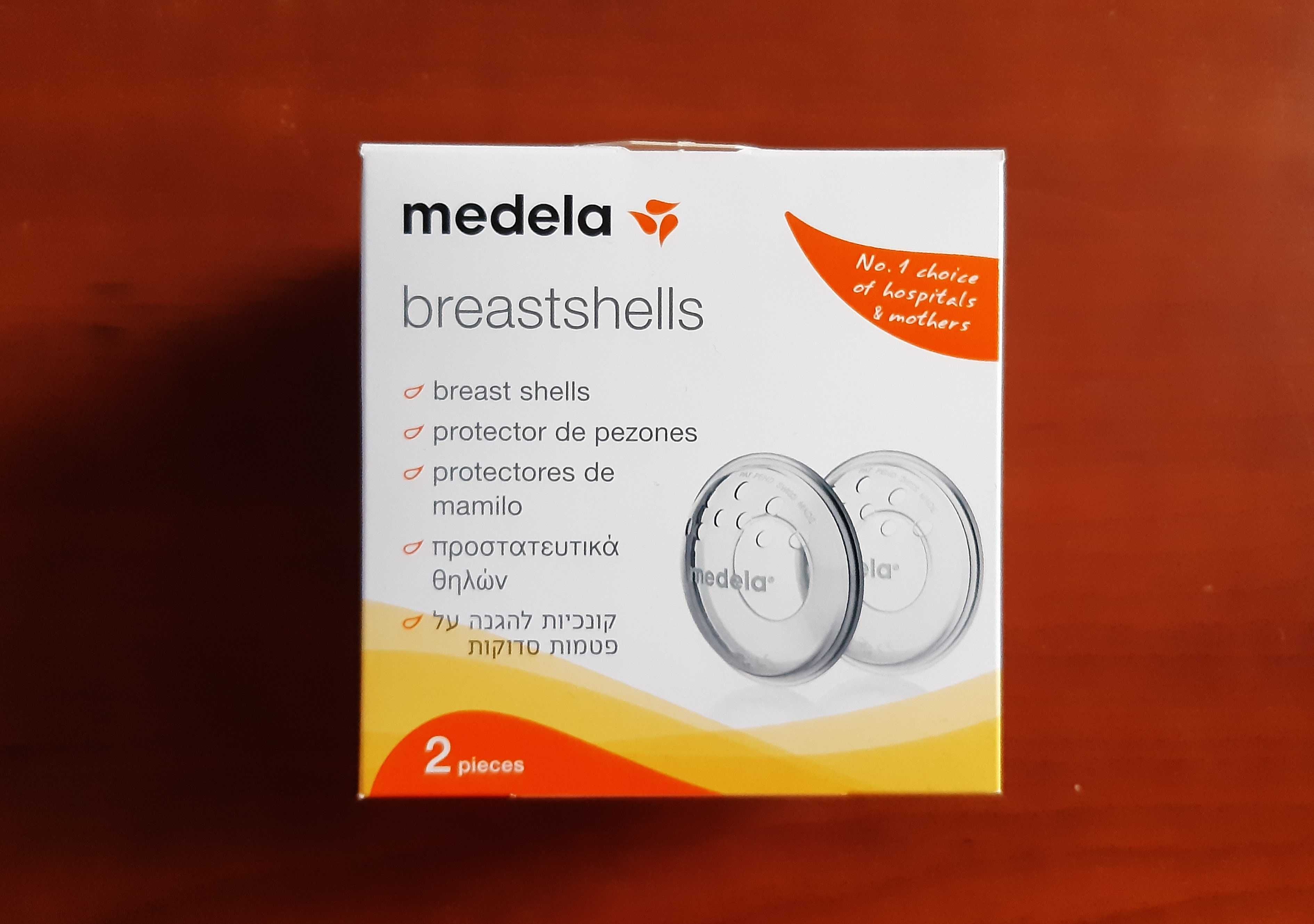 Bomba manual extração de leite e protectores mamilos Medela