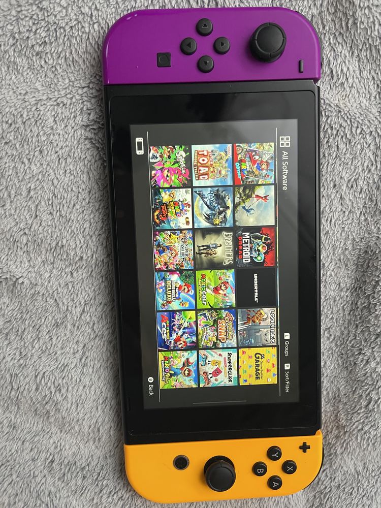 Nintendo Switch Neon Purple-Orange