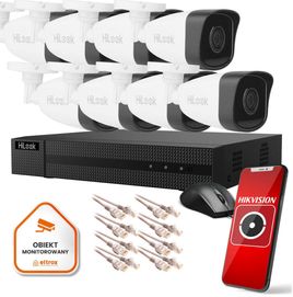 System Monitoringu IP sklepu 8 kamer 5MP zasięg 30 Eltrox Toruń