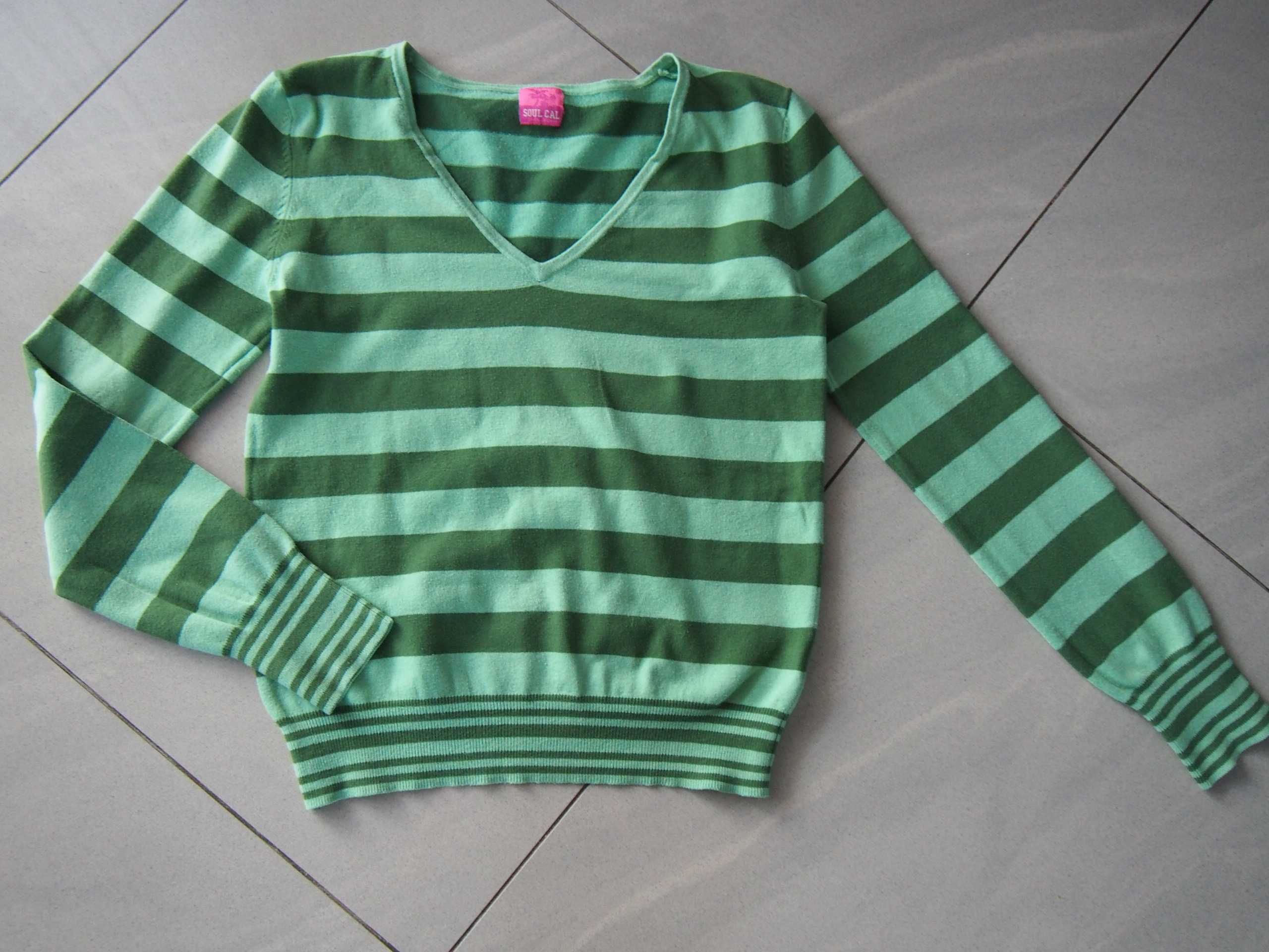 Sweter S zielony