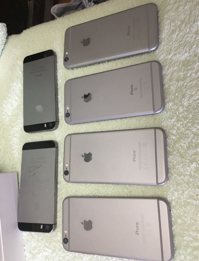 Lote iPhones 6S, 6 e 5S a funcionar Para Peças
