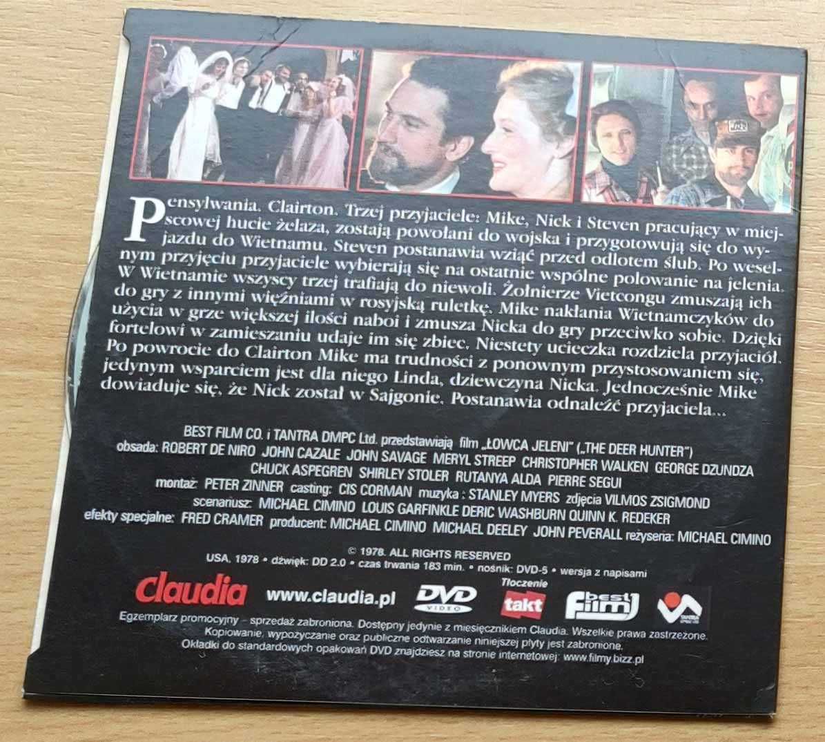 Łowca jeleni - film na płycie dvd - Robert De Niro Meryl Streep