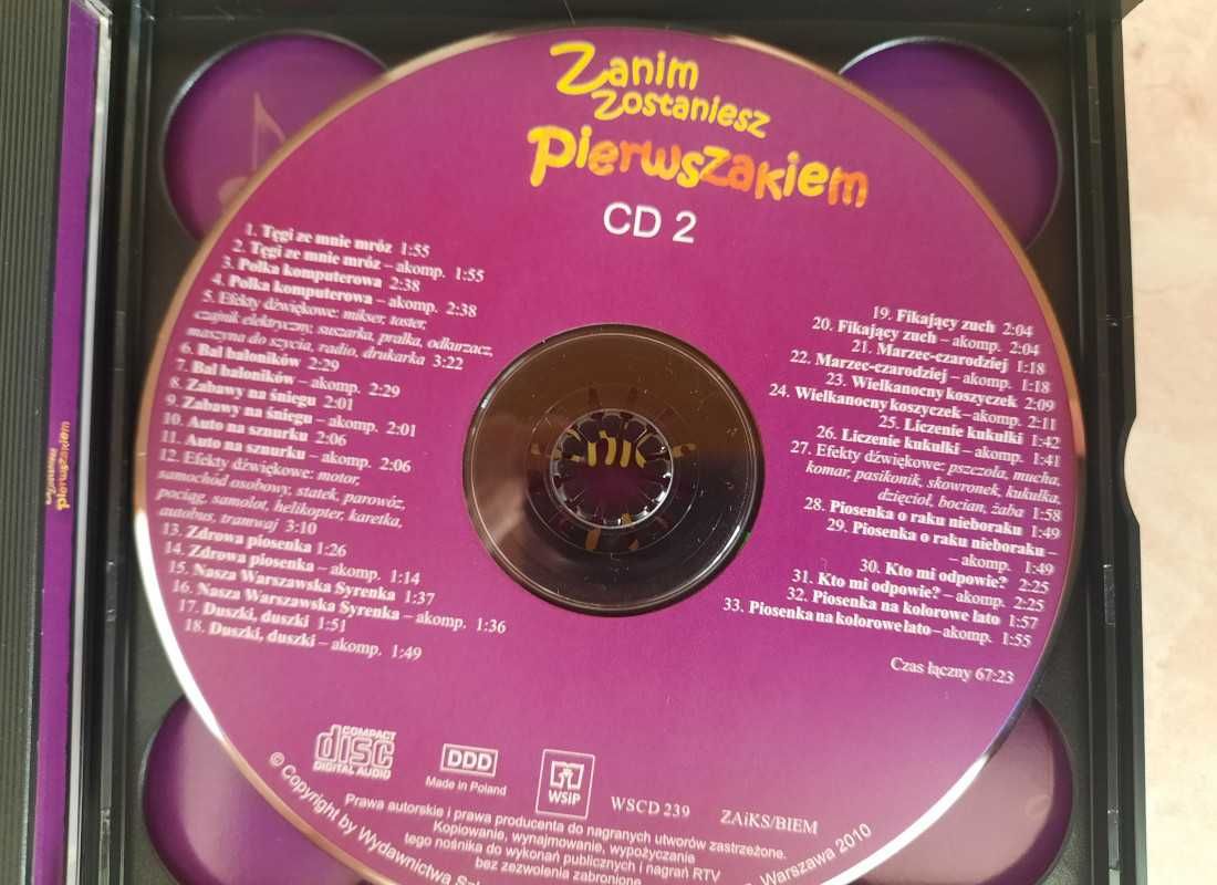 Zanim zostaniesz pierwszakiem - zabawy słowno-muzyczne 3 płyty CD