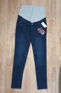 NOWE spodnie ciążowe ESMARA XS 34 S 36 M 40 jeansy damskie dżinsy