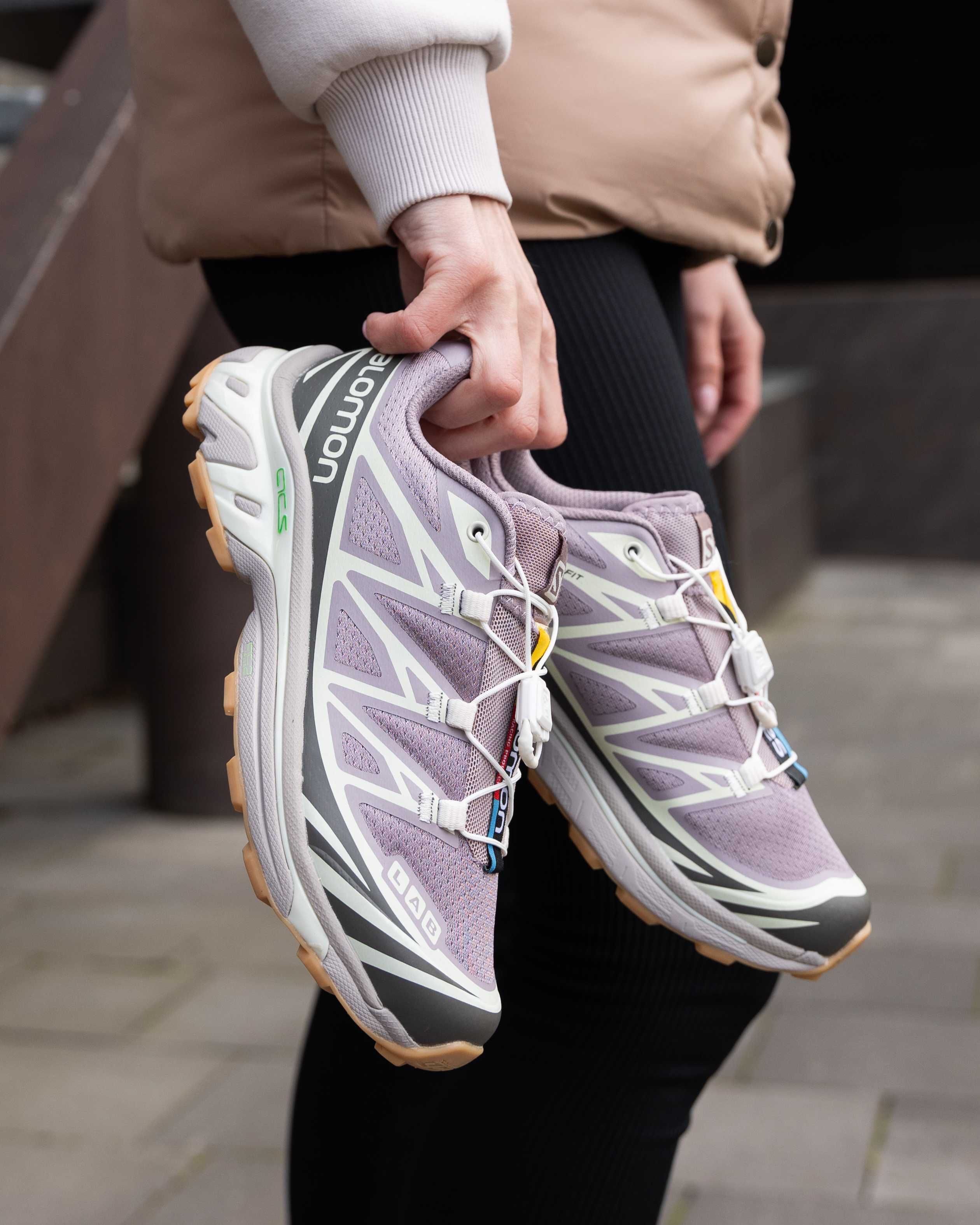 Кроссовки женские Salomon S LAB XT-6 Pink Beige Саломон