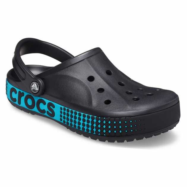 Кроксы ЛОГО белые/чёрные Crocs bayaband logo motion