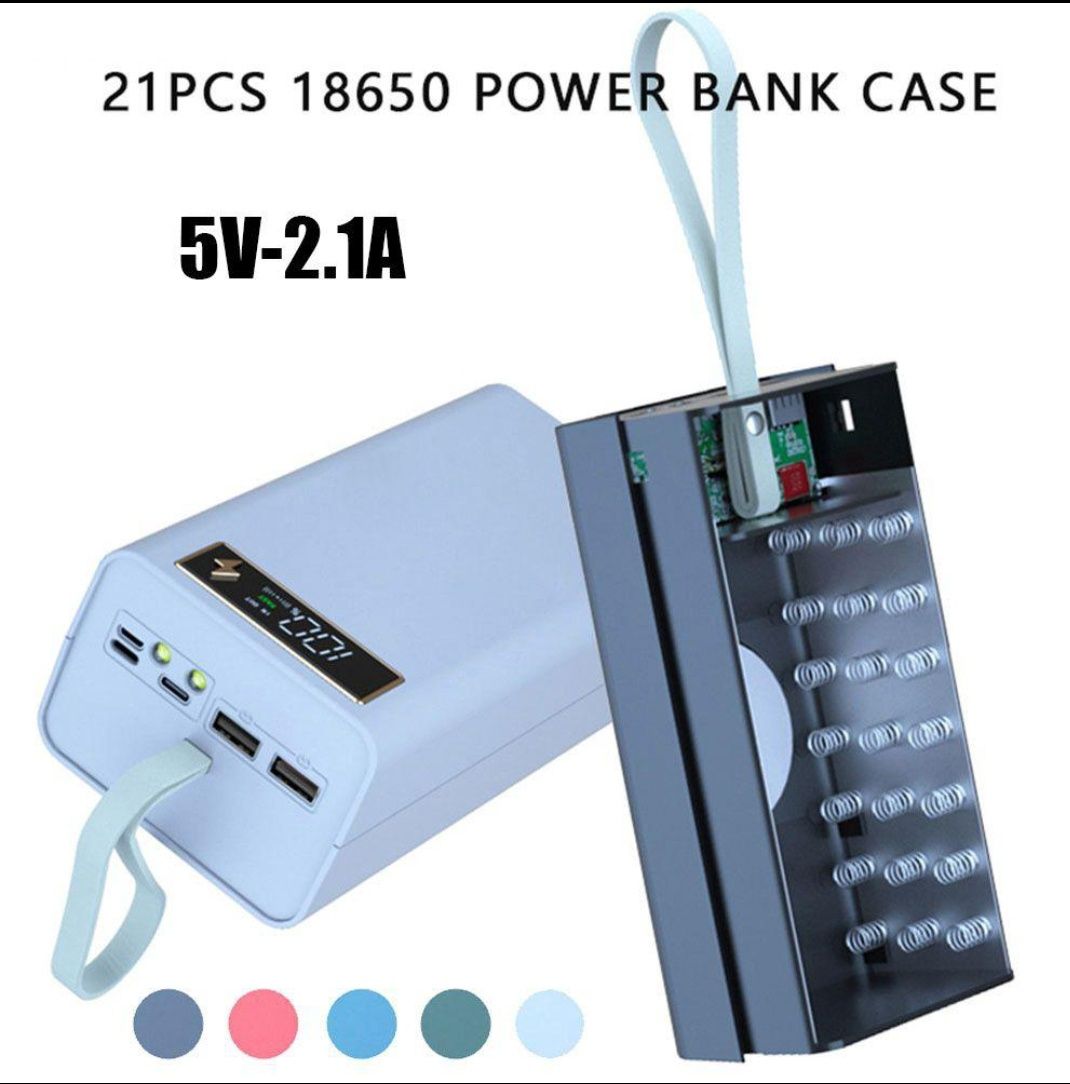 Power bank, 18650*21шт. Павер банк,  (КОРПУС) для, аккумуляторов  (5 В