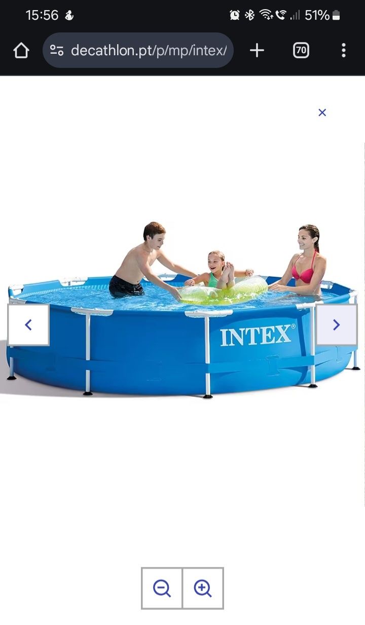 Piscina intex 4485litros redonda 24