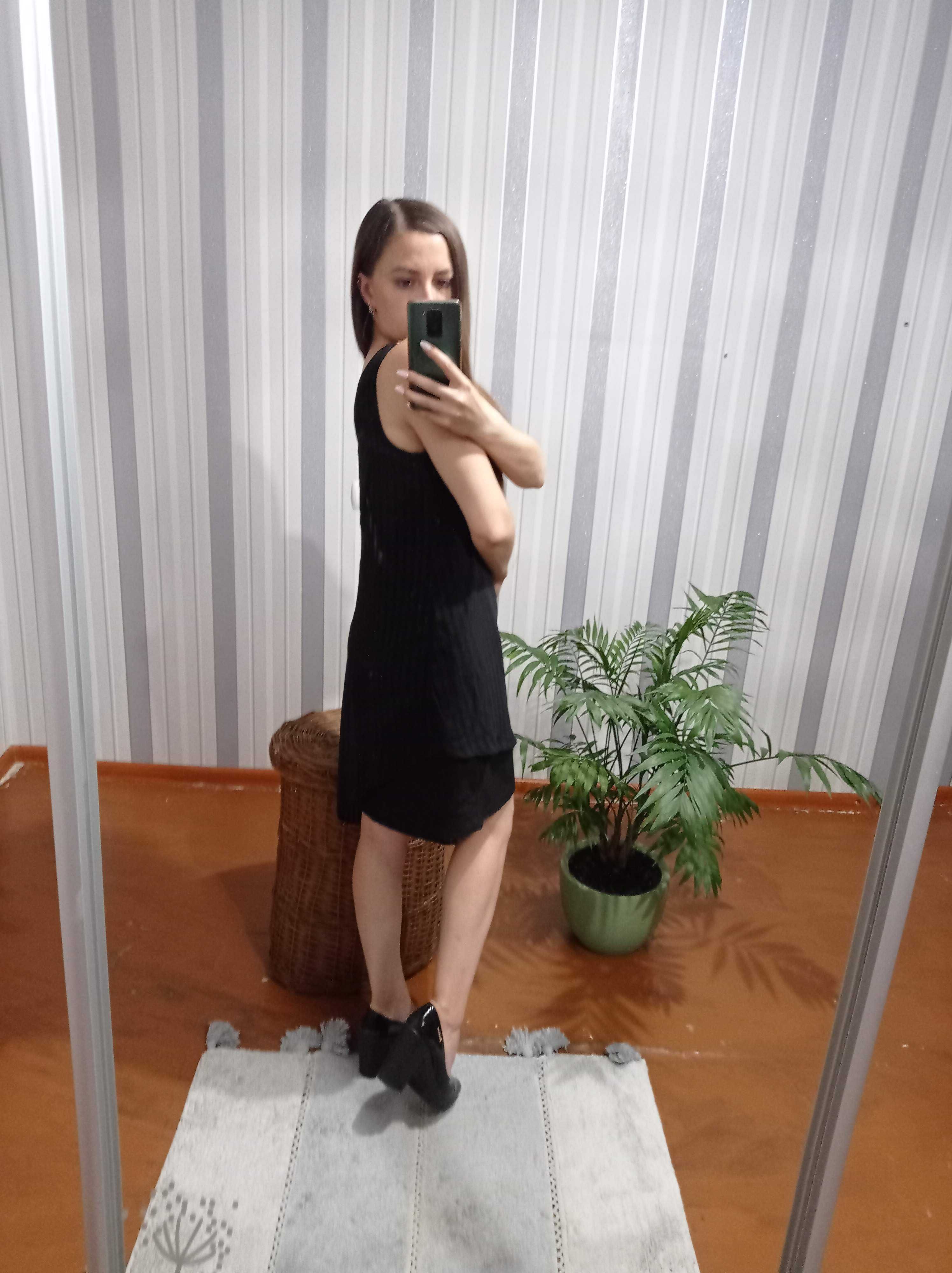 Чорна сукня на одне плече New Look р. S (42)