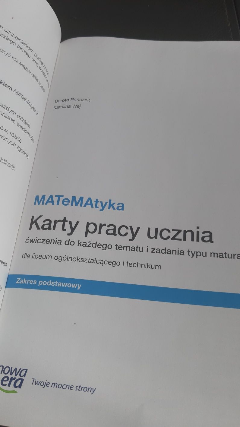 Matematyka karty pracy 3 nowa era