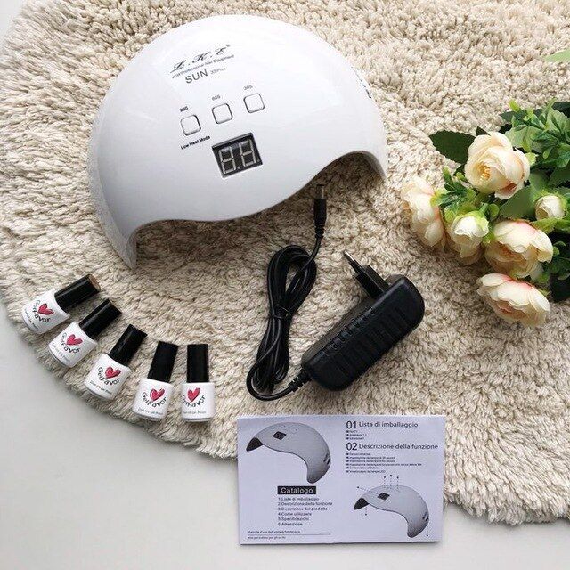 Лампа для полимеризации LED УФ лампа professional gel polish