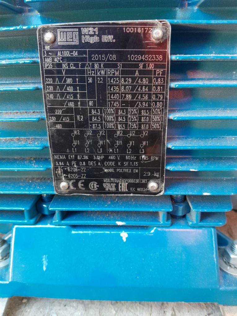 Motor elétrico weg