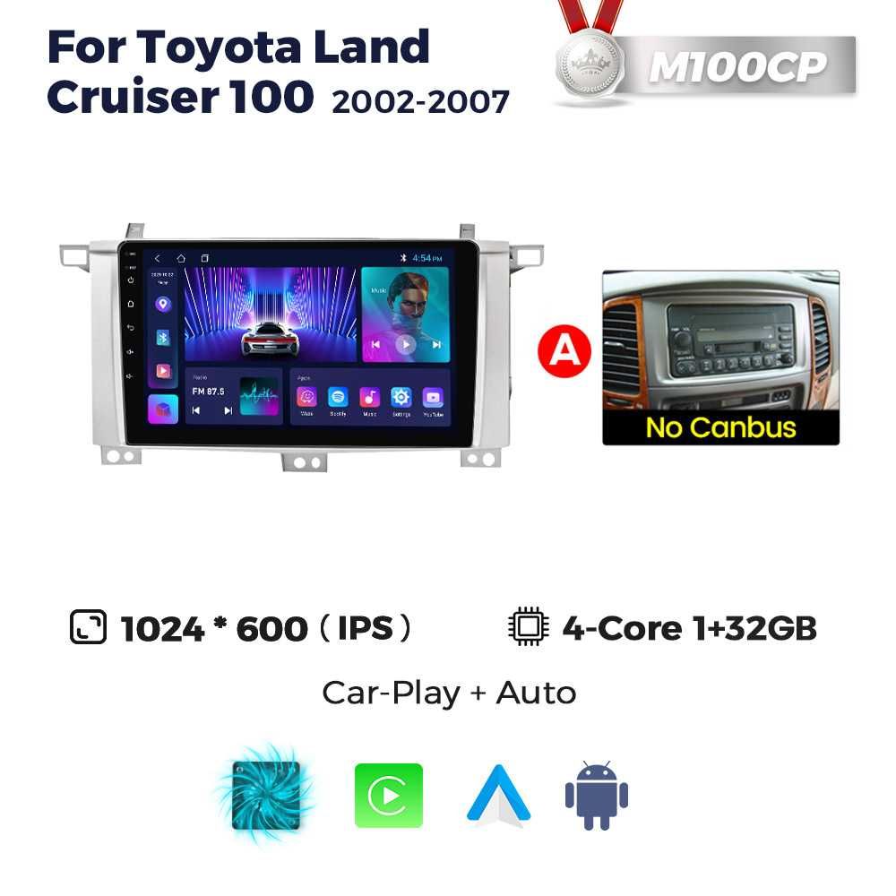 Магнітола Toyota Land cruiser 100 android GPS навігація Тойота