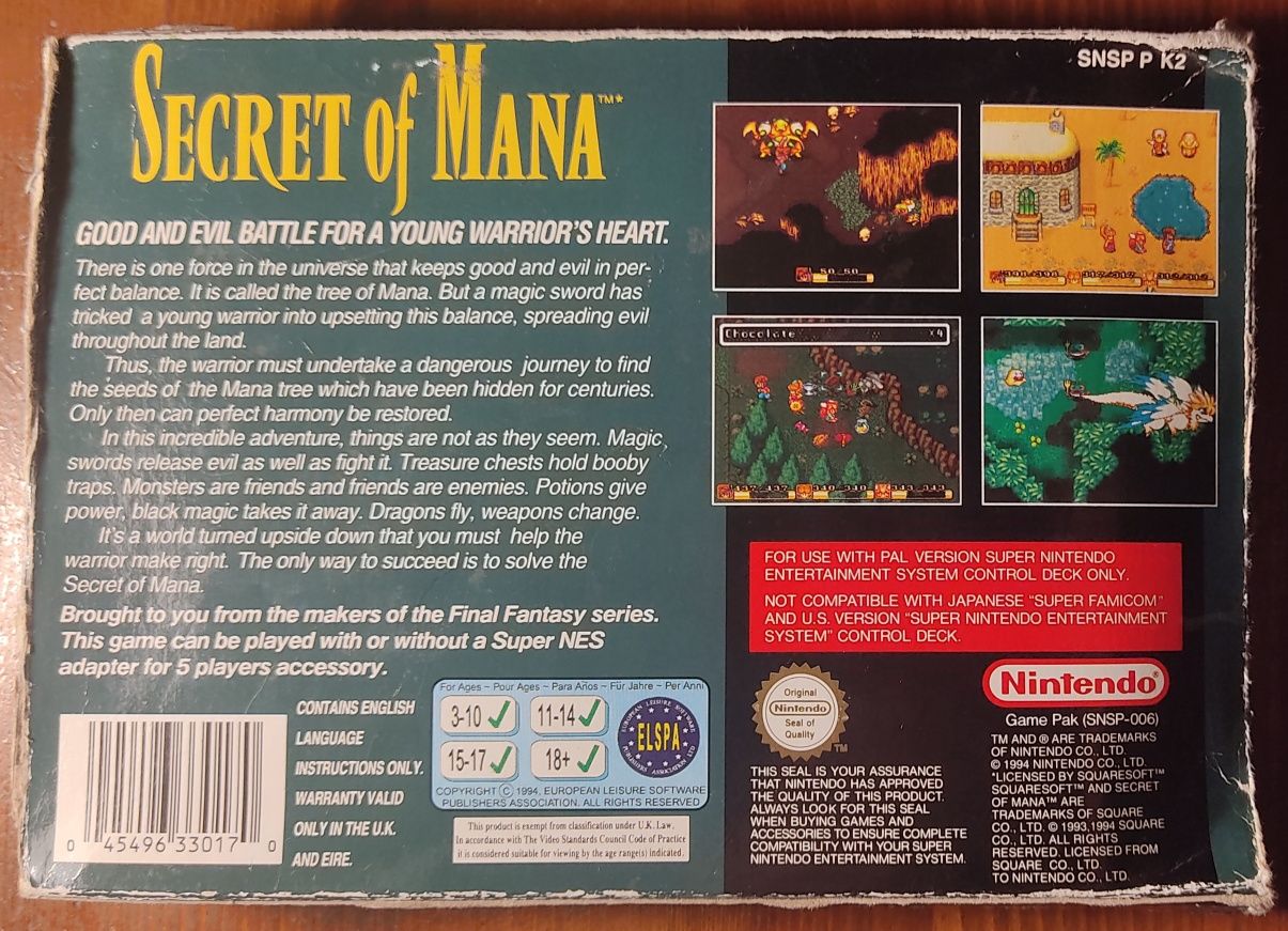 Secret of Mana SNES