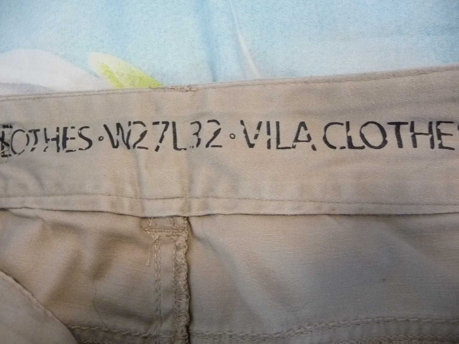 Тонкие бежевые джинсы "VILA"