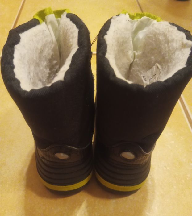 Czarno seledynowe śniegowce 24 free walk