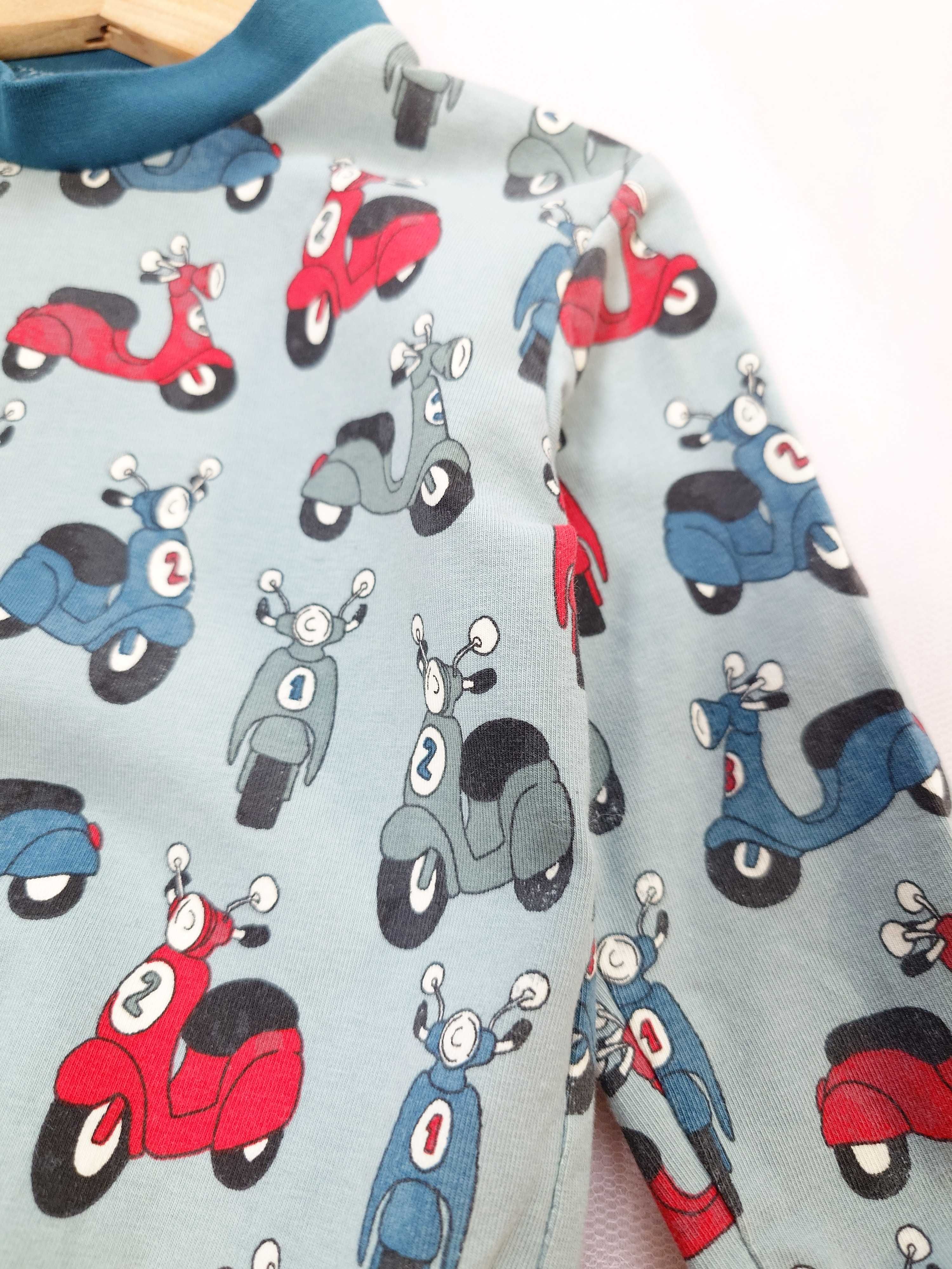 Koszulka - bluza z długim rękawem, nadruk w motorowery