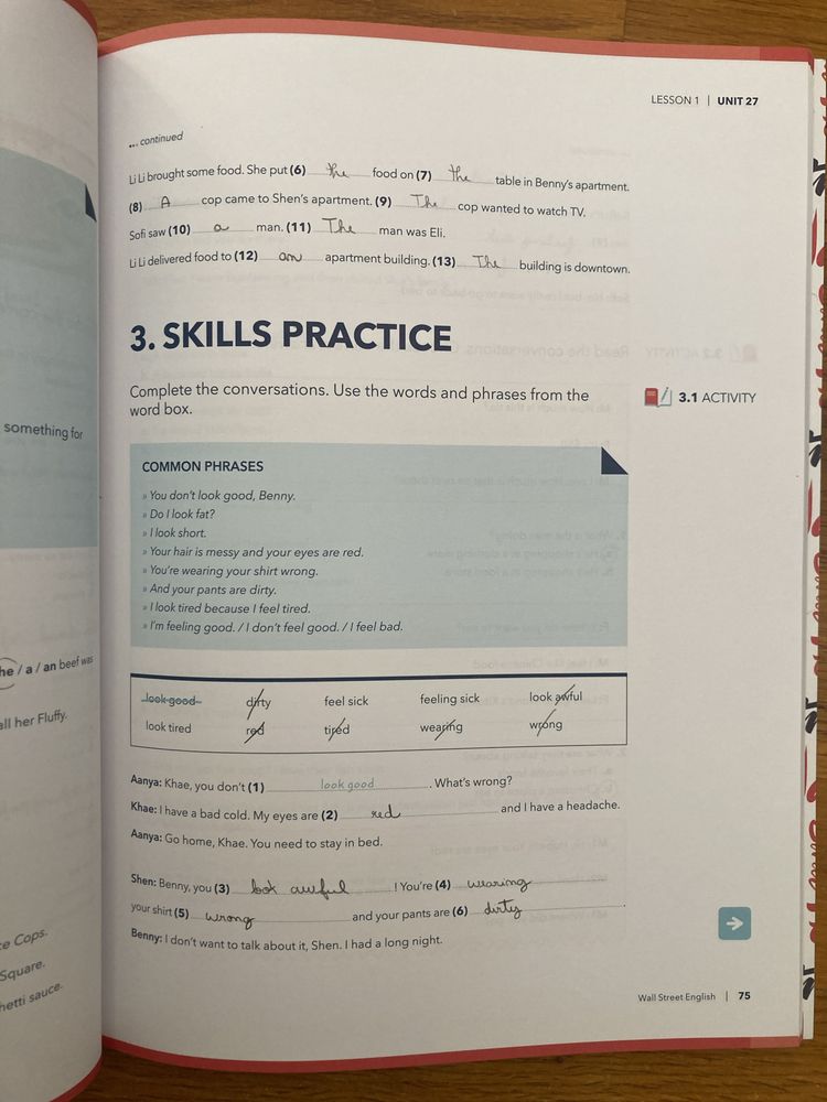 Workbook 7 - Wall street english