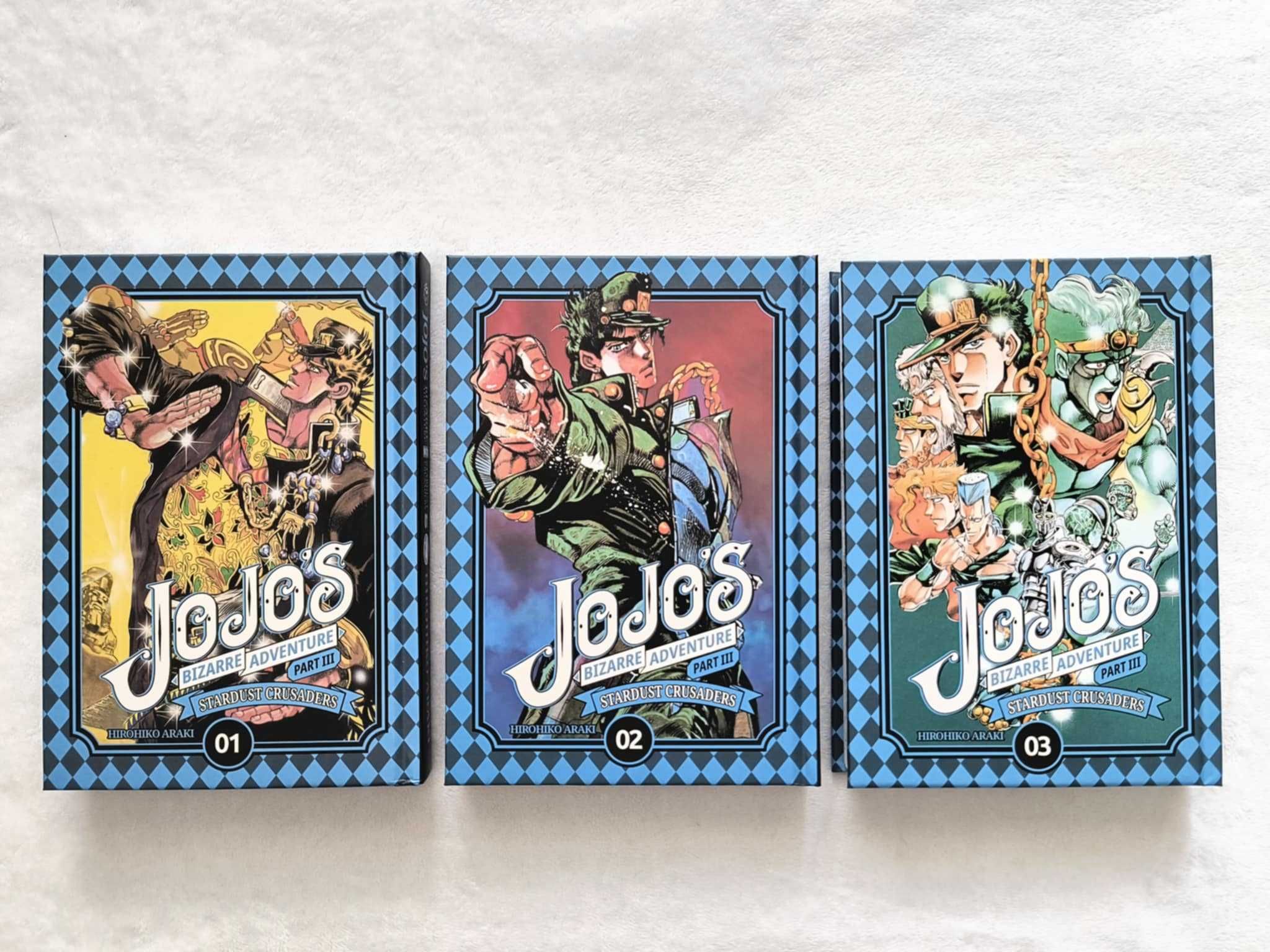 Araki - Jojo part 3 Stardust Crusaders tomy 1-3 manga twarda oprawa