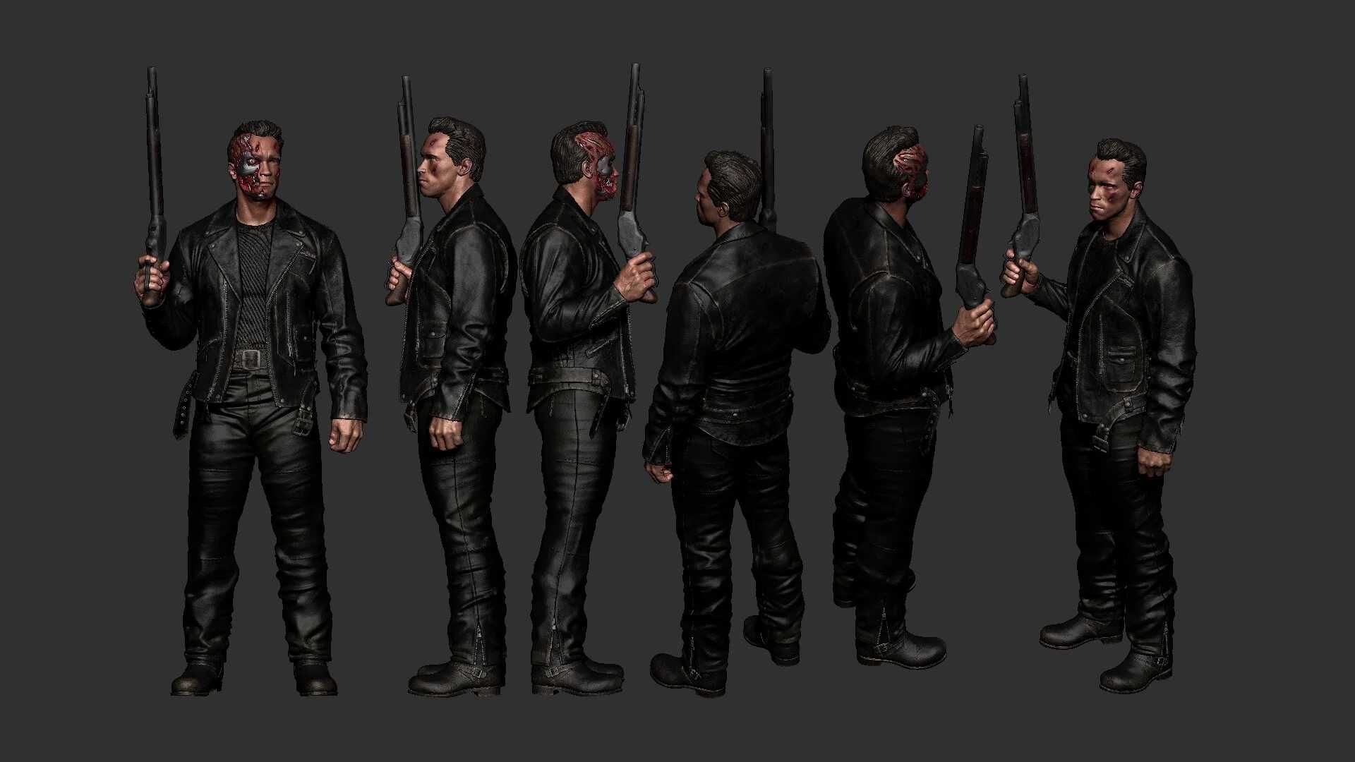 Figurka Terminator, Arnold Schwarzenegger, Żywica, Ręcznie Malowana