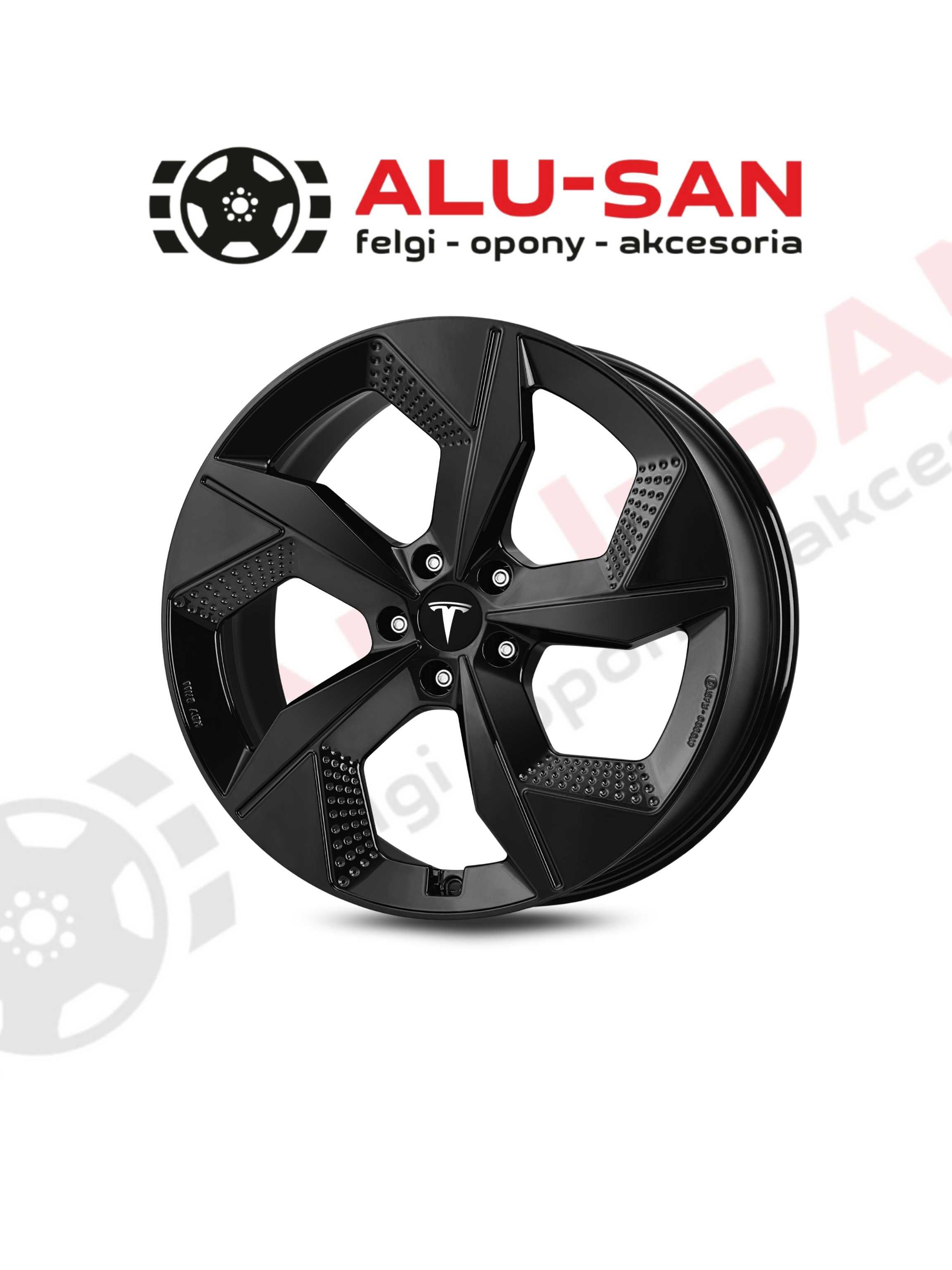 NOWE ALUFELGI 19" TESLA MODEL 3 od 2019 do 2025 5x114,3 CZARNY POŁYSK