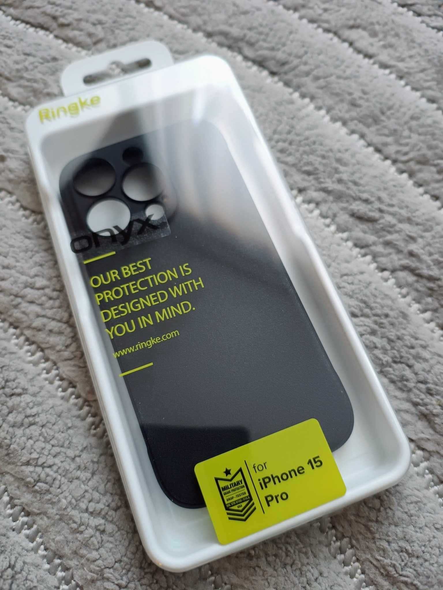 Etui Ringke Onyx MagSafe na iPhone 15 Pro - czarny