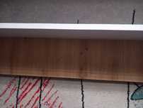 Półka wisząca biało brazowa dl 100cm Szer 20 cm