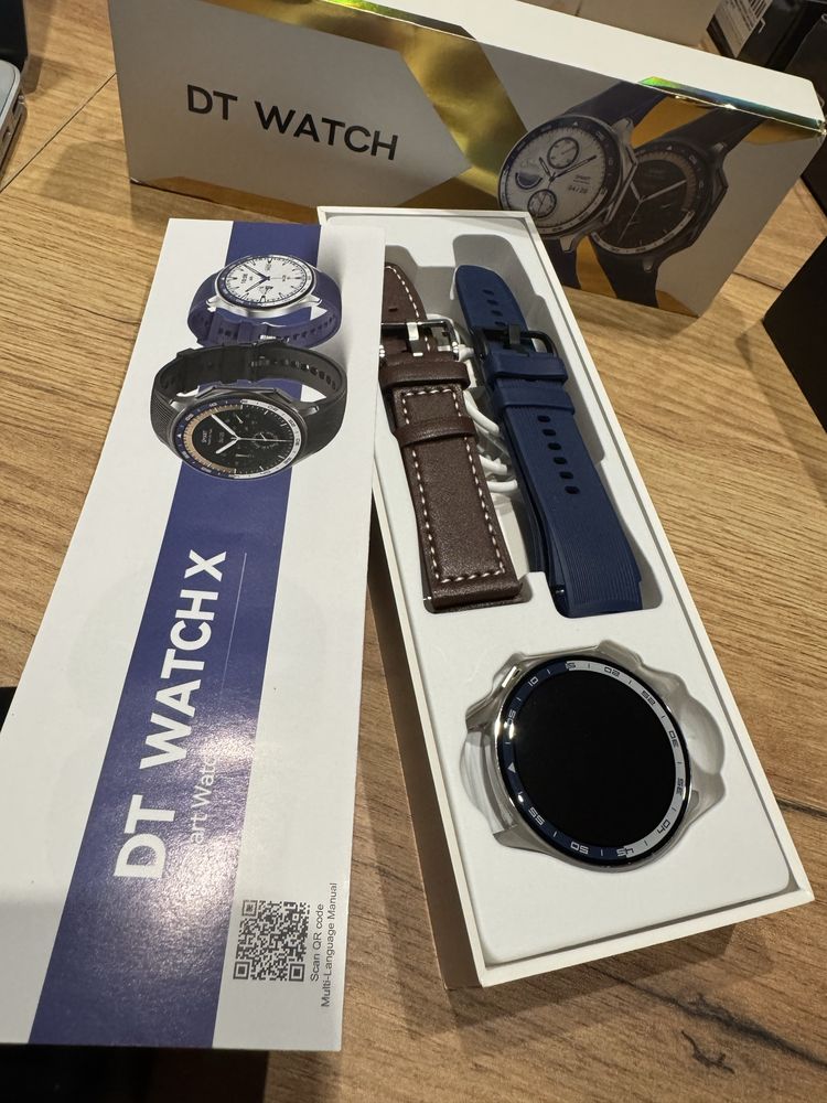 SMARTWATCH rozmowy  2 paski zestaw SPORT NFC DUŻY EKRAN wideo