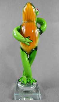 Figura ŻABA modelka szkło MURANO figurka żabka FROG