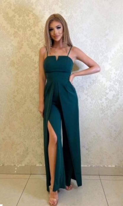 Kombinezon damski,butelkowa zieleń