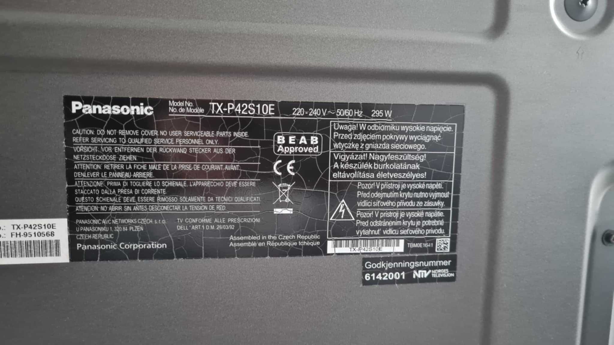 Telewizor Plazmowy Panasonic 42'