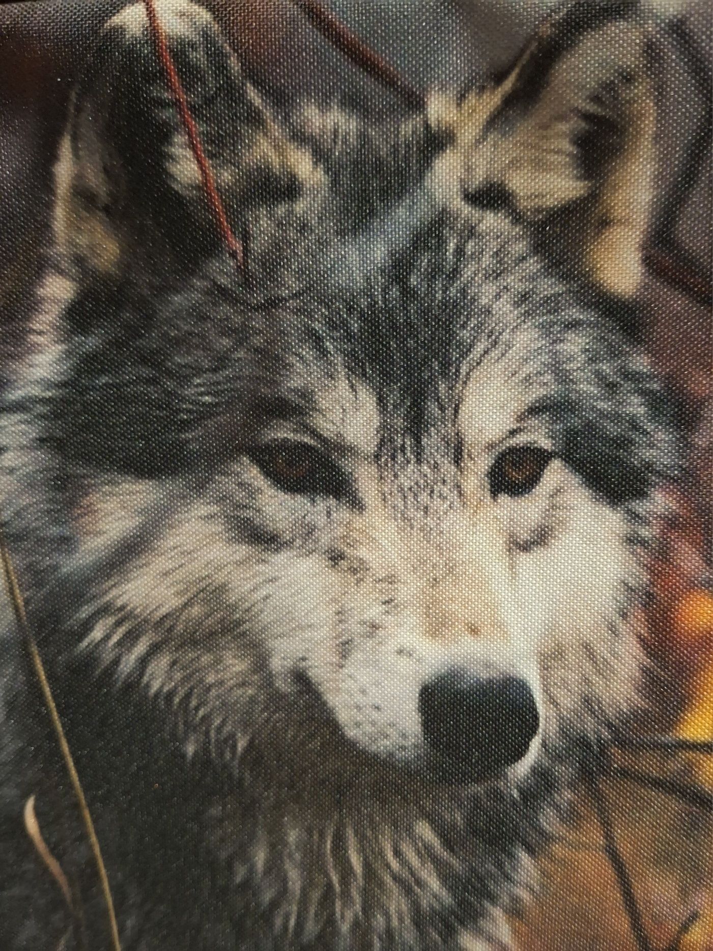 Torba z wilkiem czarna