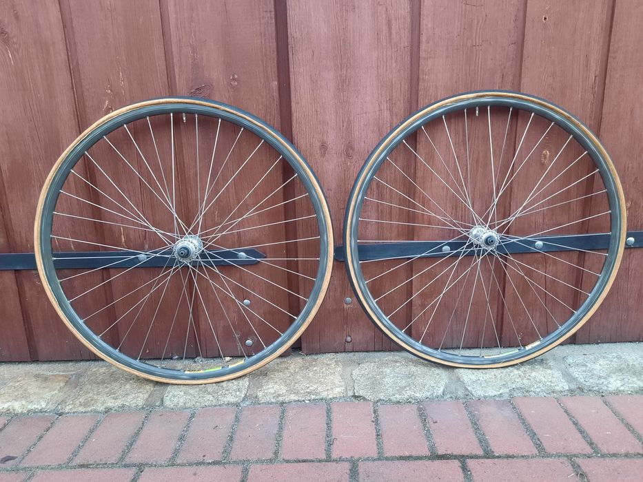 koła szosowe 28" shimano 600 tricolor mavic szytka retro kolarzówka