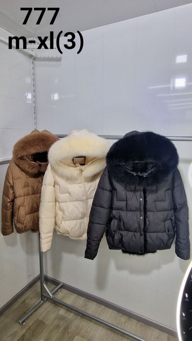 Пуховик жіночий,натуральне хутро,наповнювач(качиний пух)M,L,XL