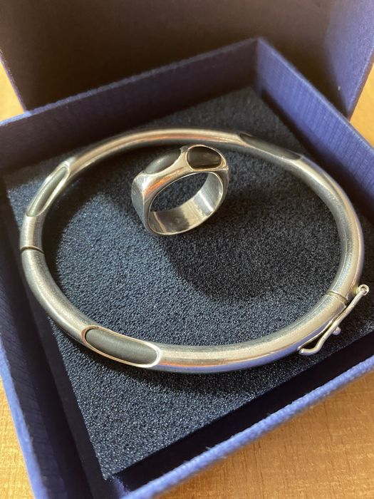 Nietuzinkowy zestaw bizuterii srebrnej - proba 925