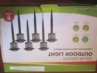 6 szt lampek LED solarne