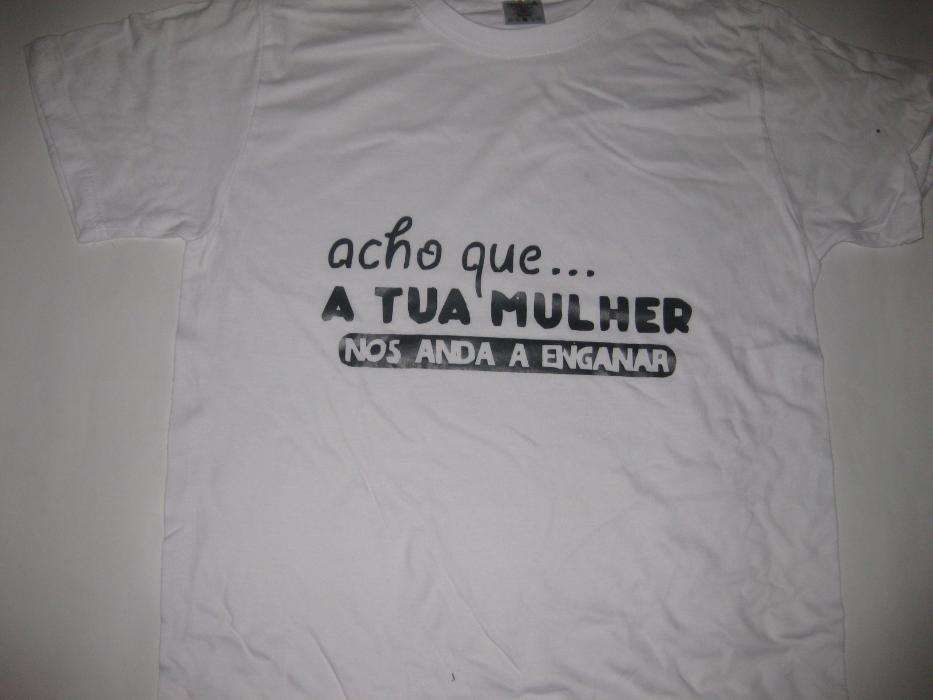 T-shirts com piadas! Novo e embalado!