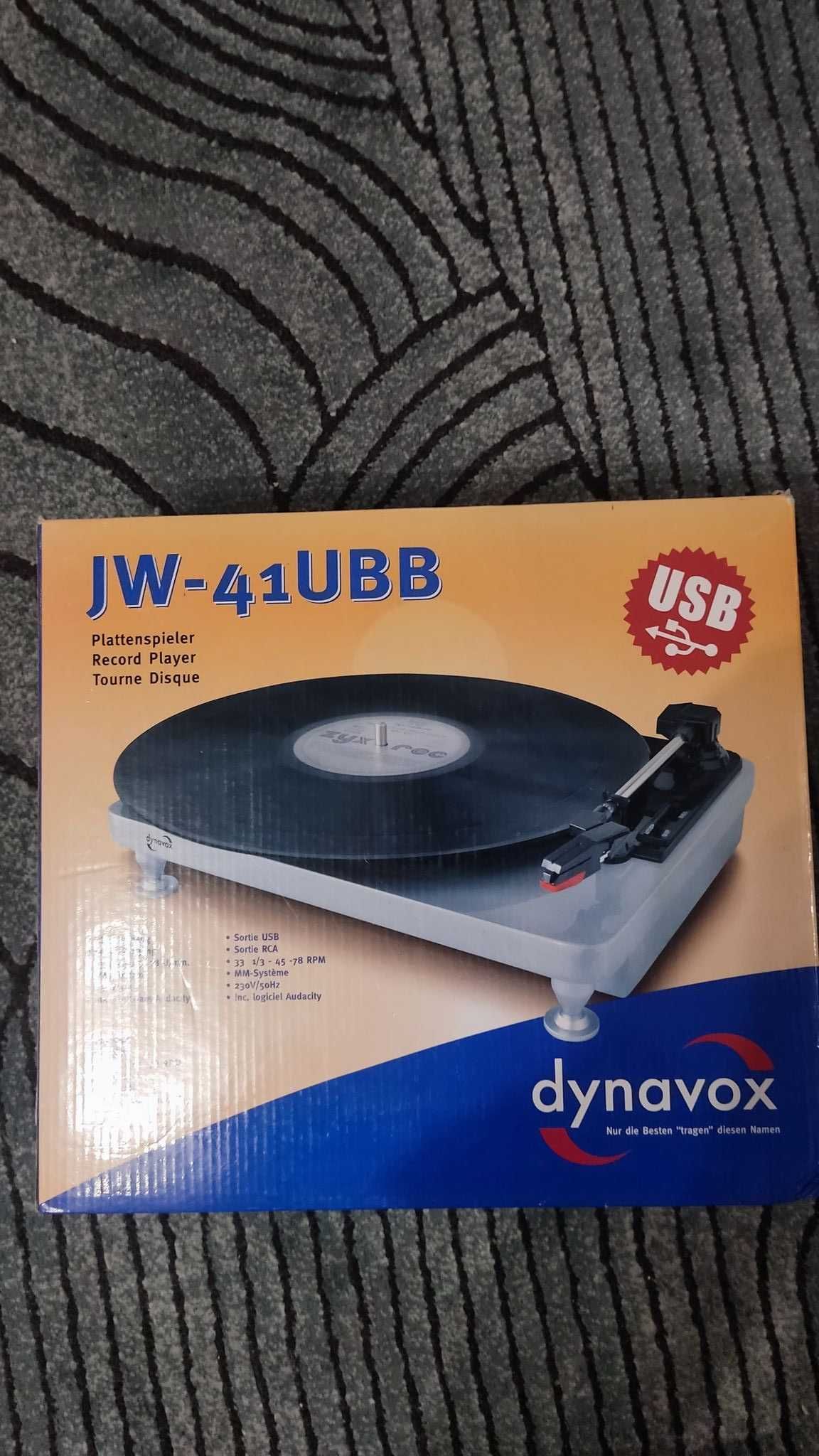 Odtwarzacz płyt winylowych, dyvanox JW-41UBB