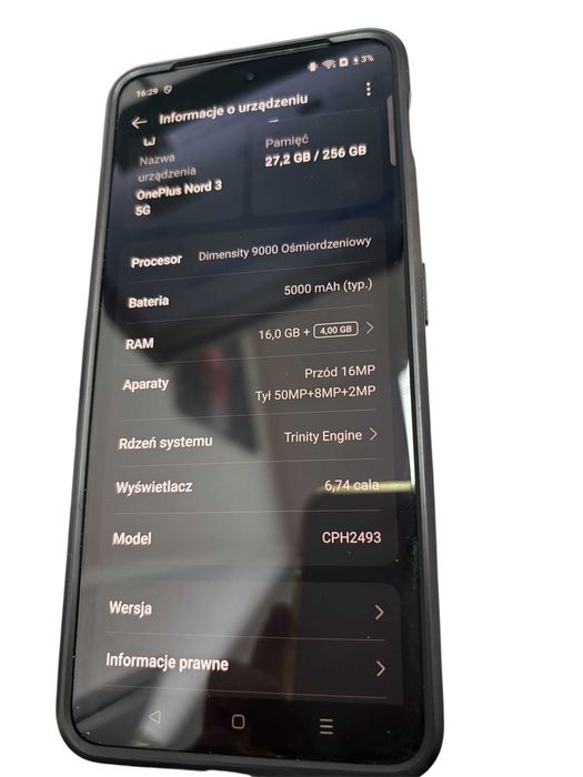 Telefon OnePlus Nord 3 5G w pudełku GWARANCJA