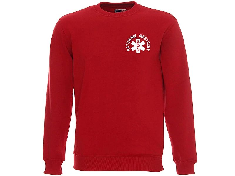 Bluza ratownicza FUNKCYJNA męska czerwona (S)