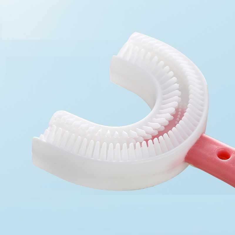 Детская U-образная зубная щетка капа 360°