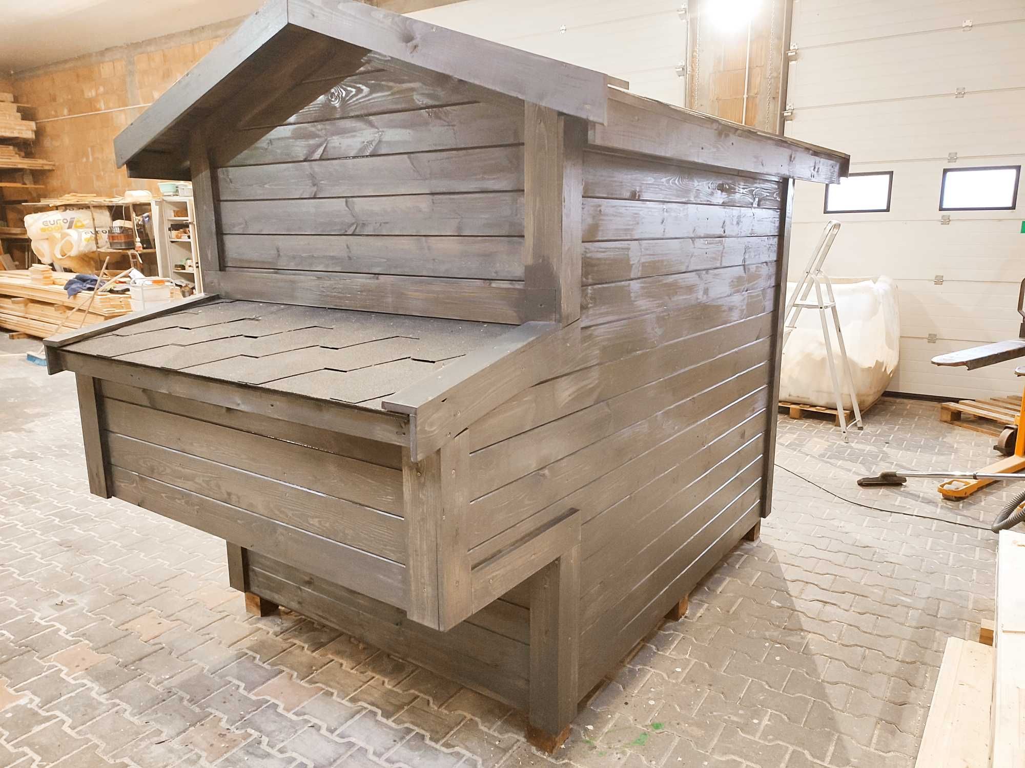 Kurnik dla kur z otwieranym jajecznikiem 250x150x200cm WoodStuff