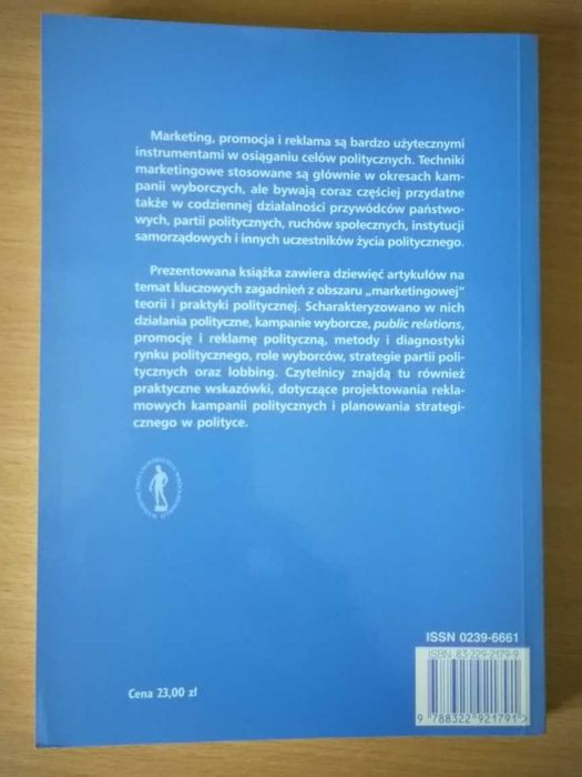 Marketing polityczny w teorii i praktyce red.A. Jabłoński L. Sobkowiak