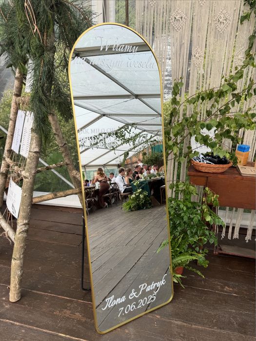 FOTOBUDKA 360 ciężki dym FOTOLUSTRO fontanny iskier lustro / napis mił