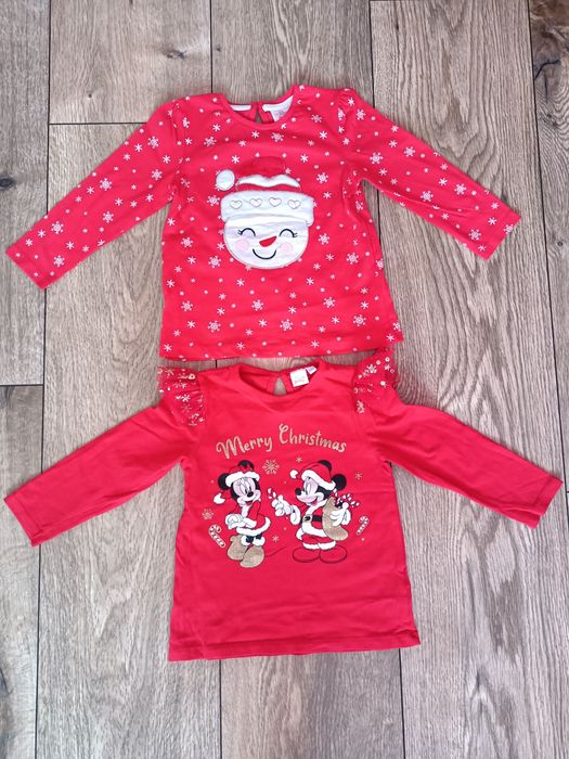 Bluzki dziewczęce niemowlęce Boże Narodzenie 98