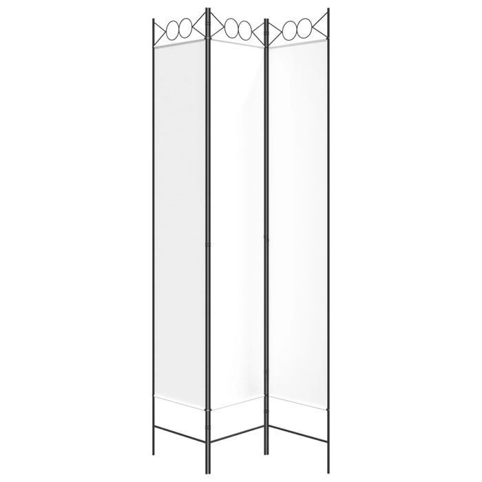 Parawan 3-panelowy Vidaxl, biały, 120x220 cm